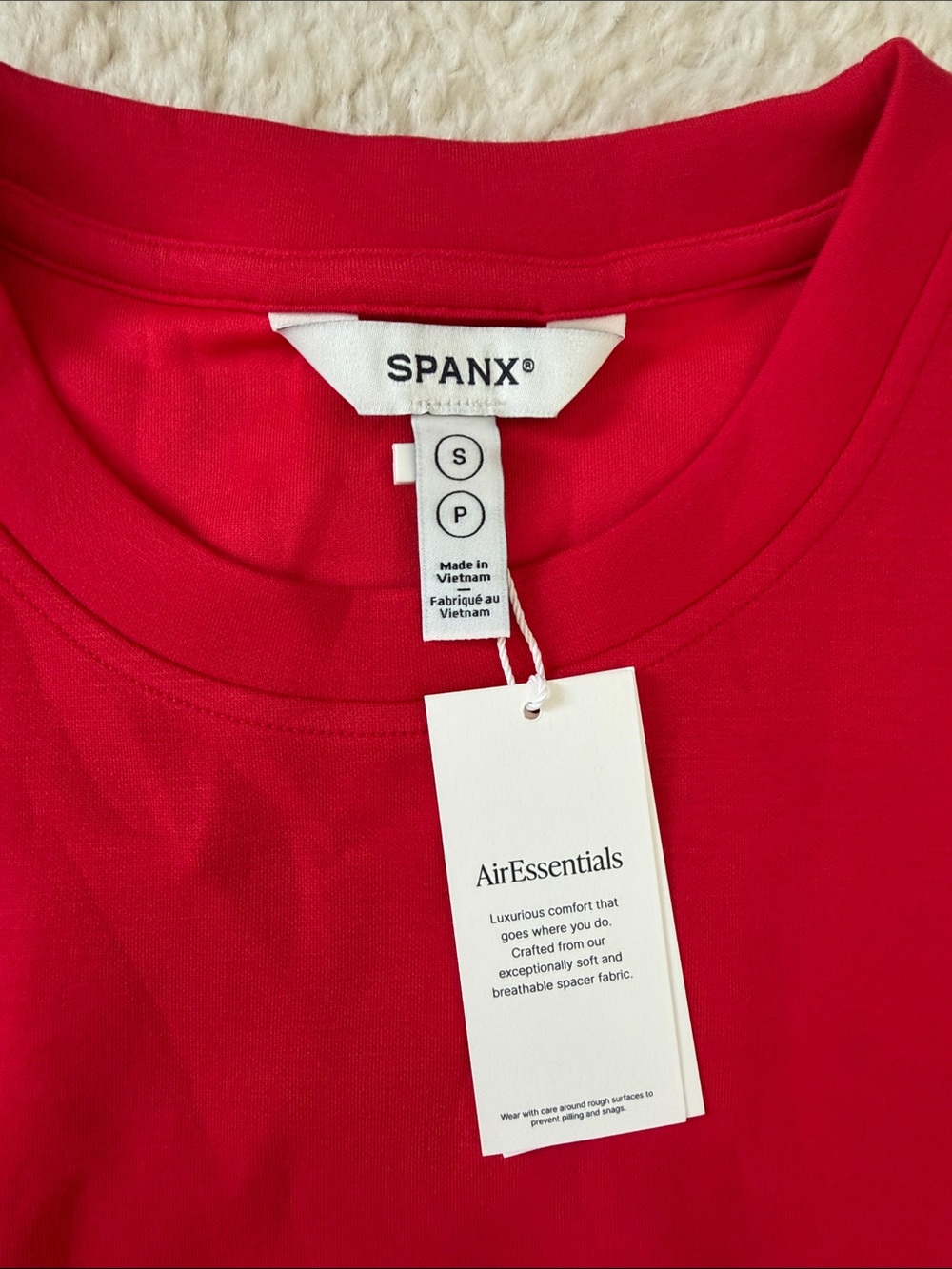 SPANX Air Essentials Red Two-Piece Set - Picture 2 of 8